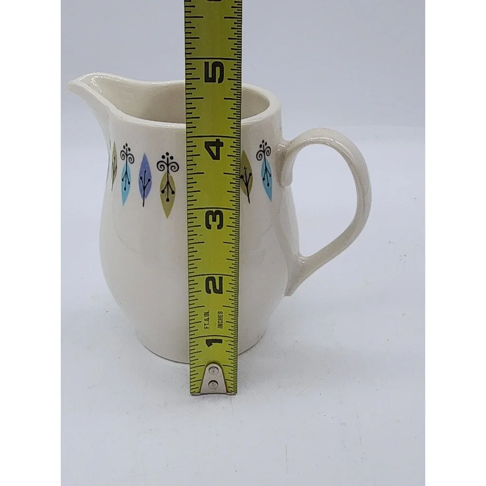 Syracuse China Carefree Nordic Creamer Pitcher Mid Century Modern MCM USA Made